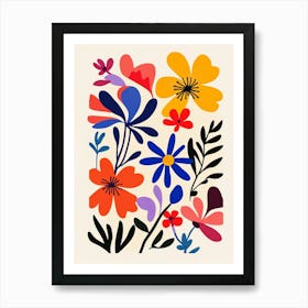 Colorful Flowers 1 Art Print