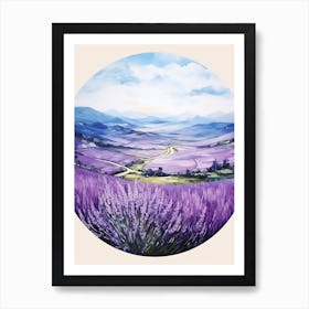 Lavender Field 2 Art Print