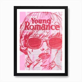 Romance In Neo Pink Art Print