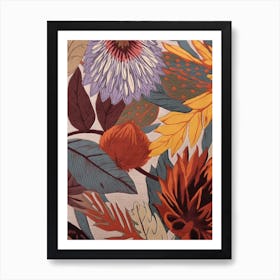 Fall Botanicals Aster 2 Art Print