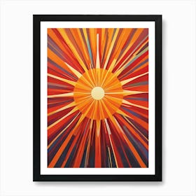 Retro Sunburst Art Print (4) Art Print