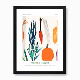 Carrots Vegetables Farmers Market 2 Union Square Greenmarket, New York City, Usa Art Print