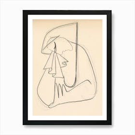 Crying, Mikuláš Galanda Art Print