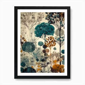 Forest nature botanical art Art Print