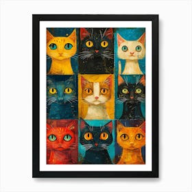 Cats Canvas Art Art Print