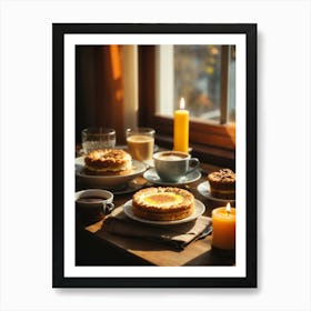 Breakfast On A Window Sill Art Print