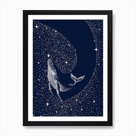 Starry Whale Art Print