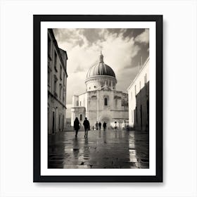 Split, Croatia, Black And White Old Photo 2 Art Print