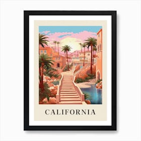 Vintage Travel Poster California Art Print