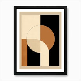 Ivory Hamburg Geometric Serenity Art Print