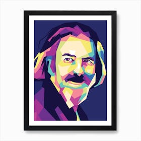 Alan Watts Wpap Art Print