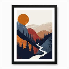 Mountain, Scandinavian Minimalism Art Print