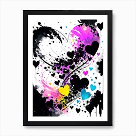 Heart Painting Art Print