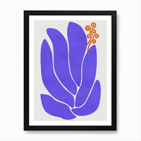 Blue Lily 1 Art Print