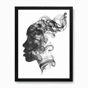 Silhouette Of A Woman 25 Art Print