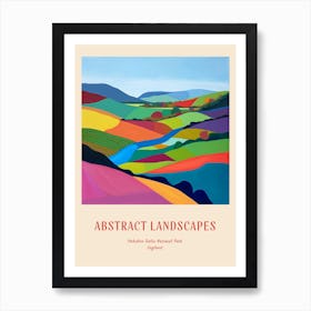 Colourful Abstract Yorkshire Dales National Park England 1 Poster Art Print