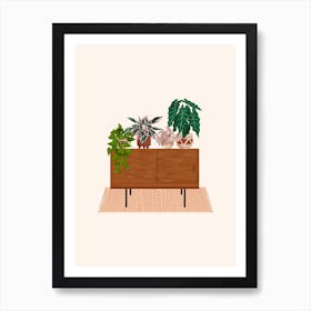 Small Plant Cabinet Art Print