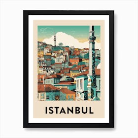 Istanbul 3 Vintage Travel Poster Art Print