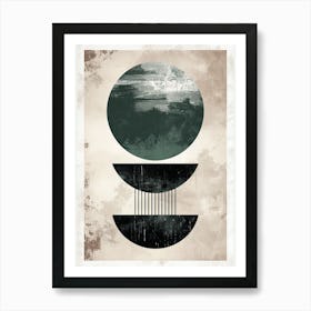 Mandelbrot Bauhaus Mid Century Art Print