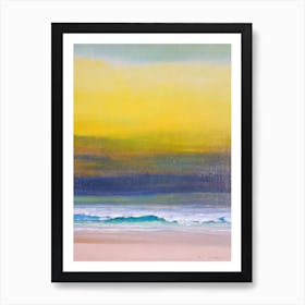 Four Mile Beach, Australia Bright Abstract Art Print