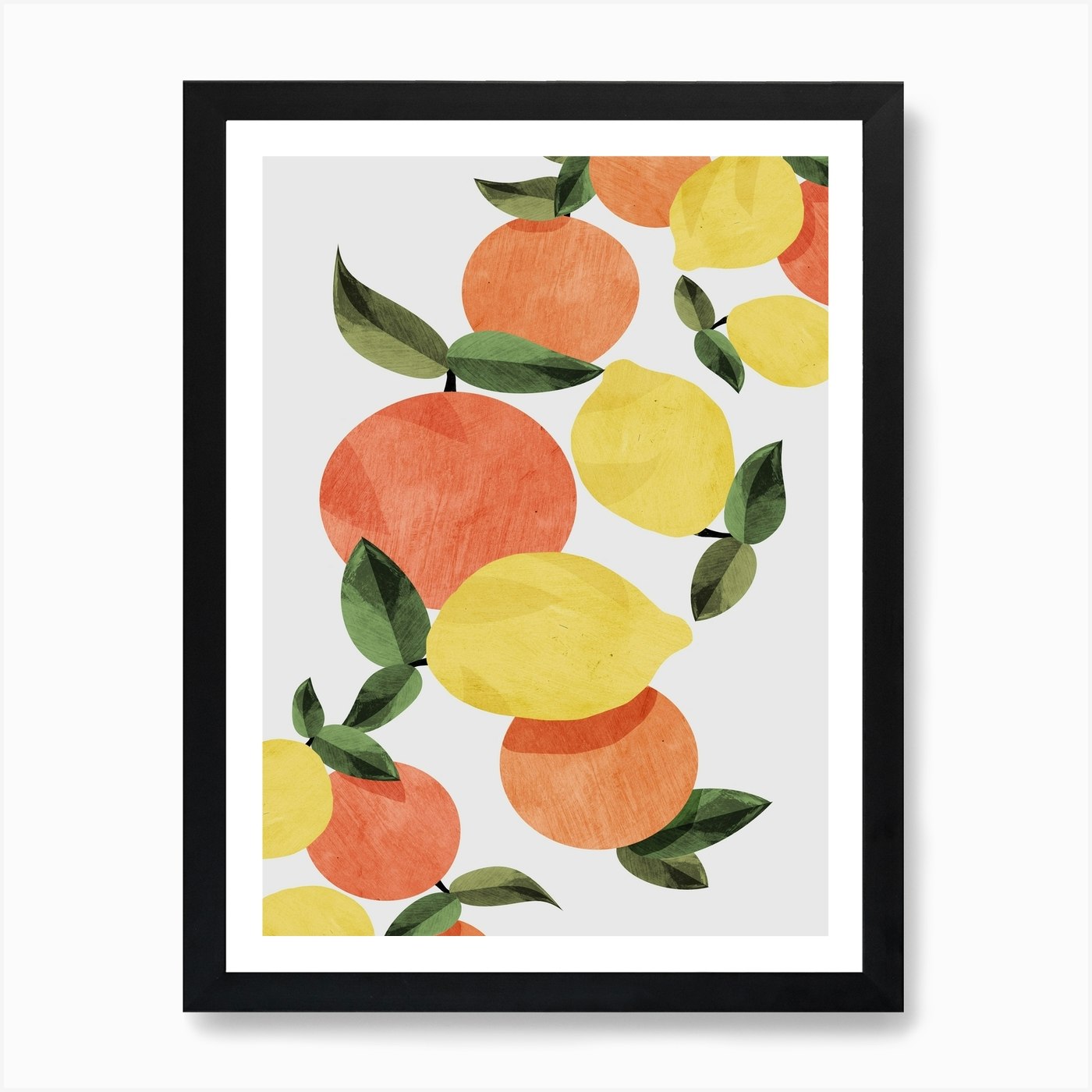 Oranges And Lemons Art Print By Dan Hobday Art Fy