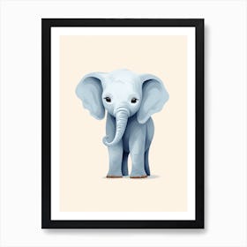 Baby Animal Illustration  Elephant 2 Art Print