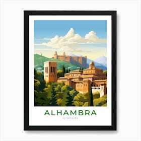 Granada Alhambra Travel Art Print