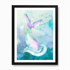 Happy Mermaid Art Print
