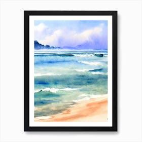 Ngwe Saung Beach 3, Myanmar Watercolour Art Print