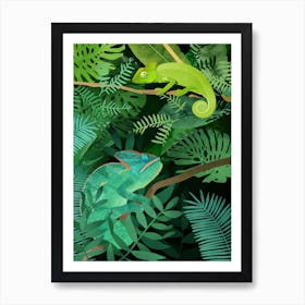 Chameleons Art Print