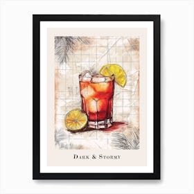 Dark & Stormy Tile Poster 1 Art Print