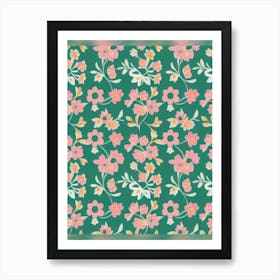 Floral Pattern 17 Art Print