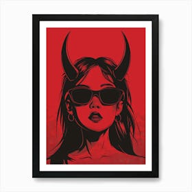 Devil Girl 1 Art Print