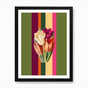 Belle Botanica 6 Tulips Art Print