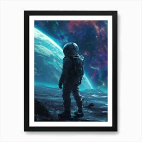 Astronaut In Space 9 Art Print