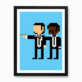 Two Men In Suits Pulp Fiction Art Print