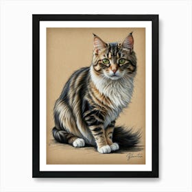 Coon Cat 1 Art Print