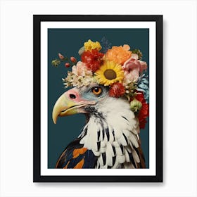 Bird With A Flower Crown Harrier 3 Art Print