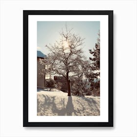 Simple Snow Art Print