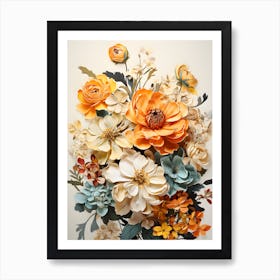 Gossamer Gardens A Tapestry Of Wildflower Elegance Art Print