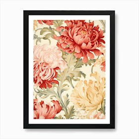 Floral Wallpaper Pattern 22 Art Print