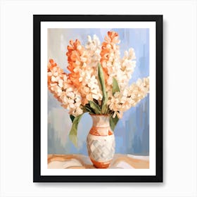 Hyacinth Flower Still Life Painting 1 Dreamy Art Print