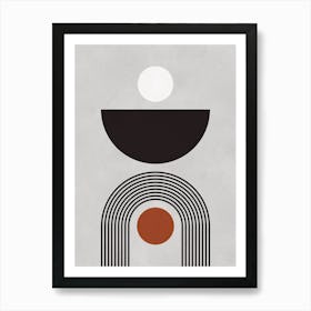 Simple geometry and colors 7 Art Print