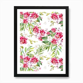 Floral Pattern.uk Art Print