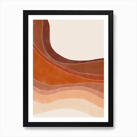 Abstract Wavy Pattern Art Print