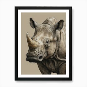 Rhino 8 Art Print