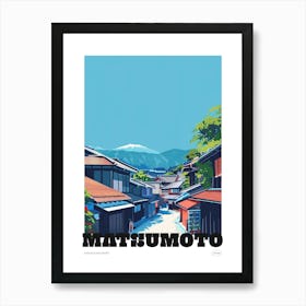 Matsumoto Japan 3 Colourful Travel Poster Art Print