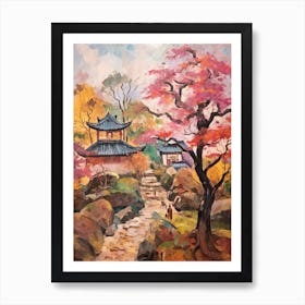 Autumn Gardens Painting Lan Su Chinese Garden Usa 2 Art Print