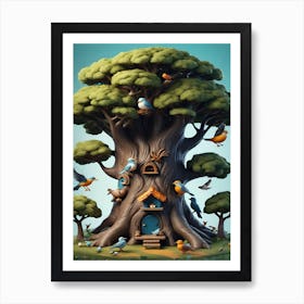 Tree House Art Print