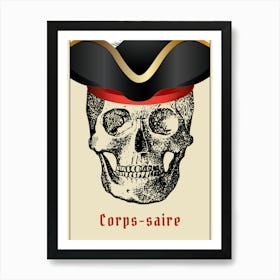 Corsair Skull Humor Art Print